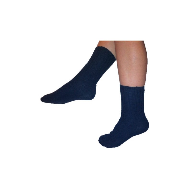 Mørkeblå merinould sokker